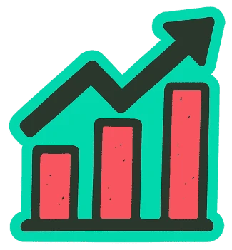 Icône augmentation des ventes Mealship