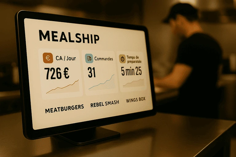 Outil de gestion de cuisine — Tablette Mealship